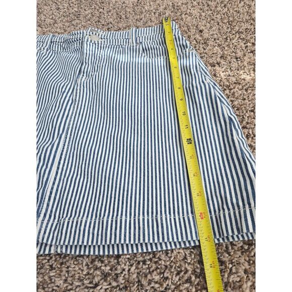 Maurices Striped Denim Mini Skirt Size 6 Coastal Cowgirl Stretch Summer French - Picture 4 of 7